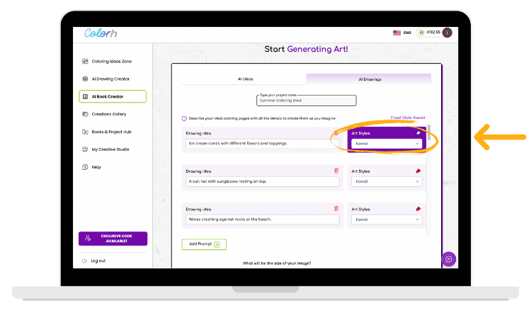 Real-time progress monitor for bulk coloring book creator batch processing