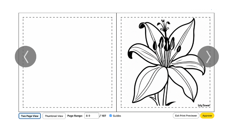 how to publish a coloring book on Amazon – KDP upload and preview interface