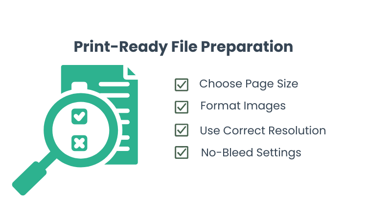 Checklist for coloring book creator: preparing print-ready coloring book page size
