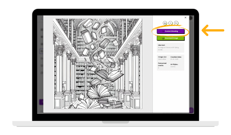 custom coloring books – coloring page creator editor in Colorin.ai 