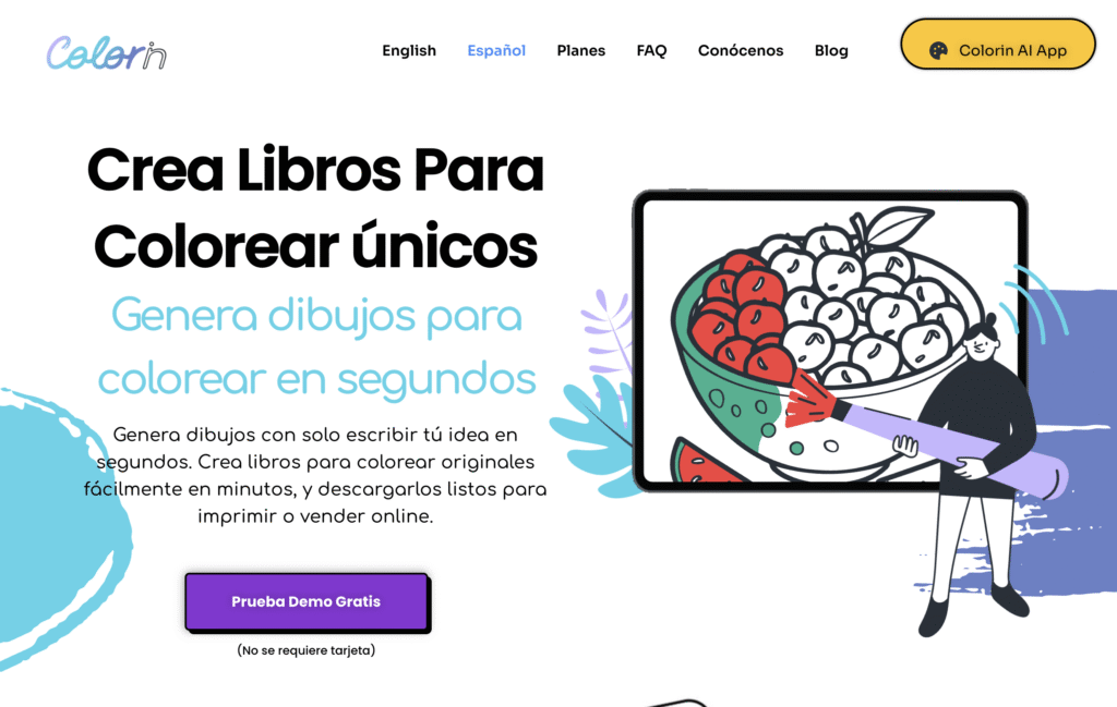 Creador de libros para colorear