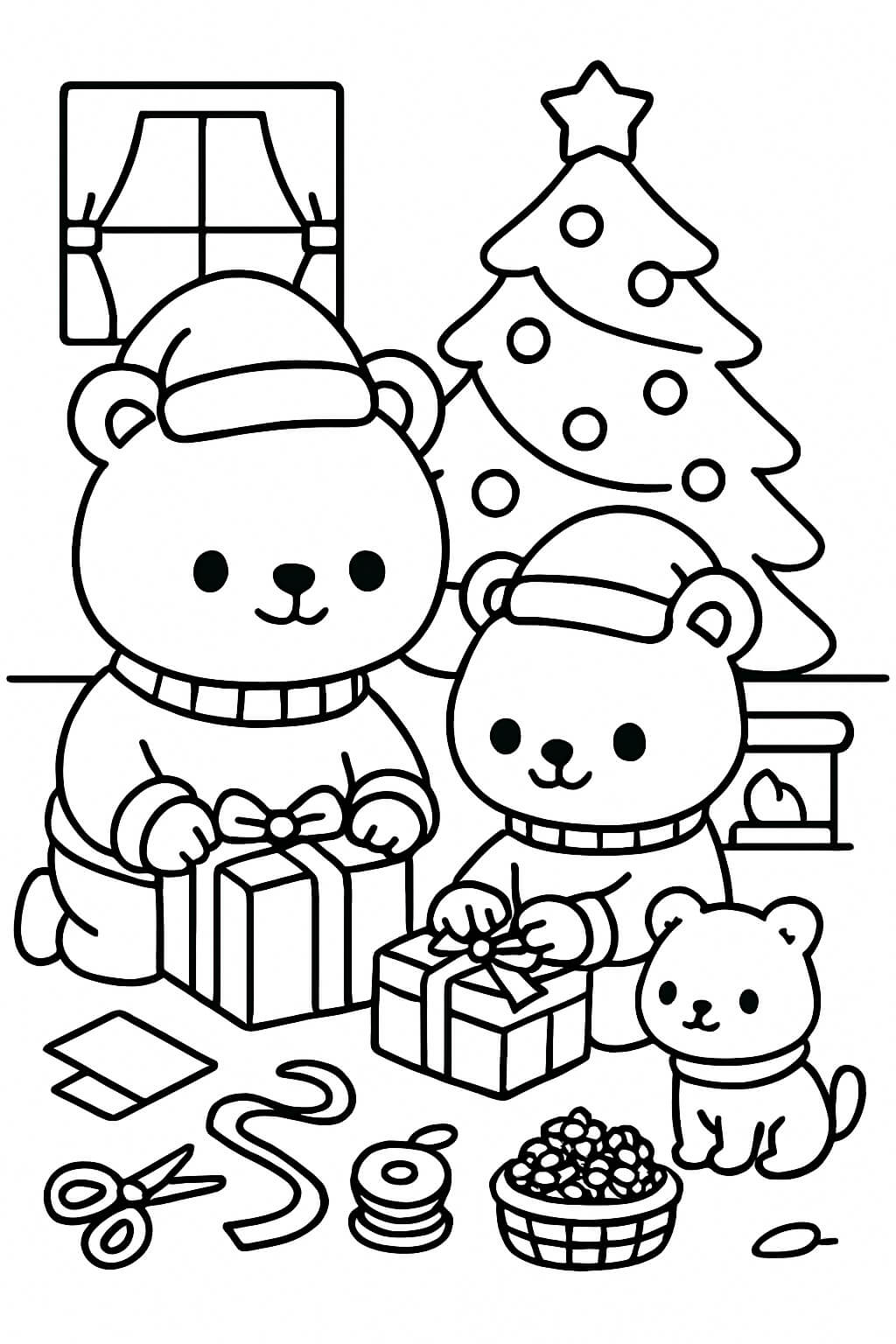 Christmas coloring page
