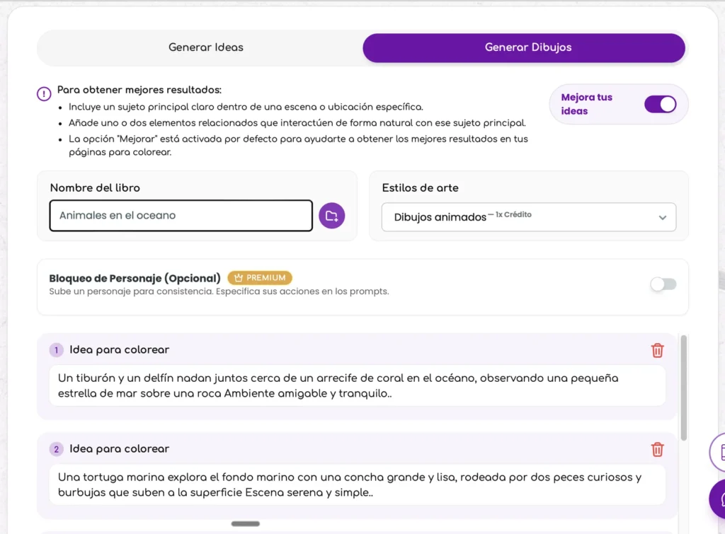 generador de libros para colorear
