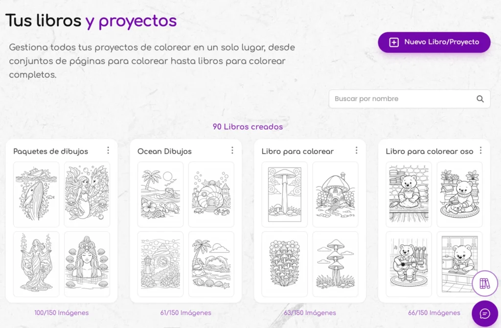 galeria de libros para colorear
