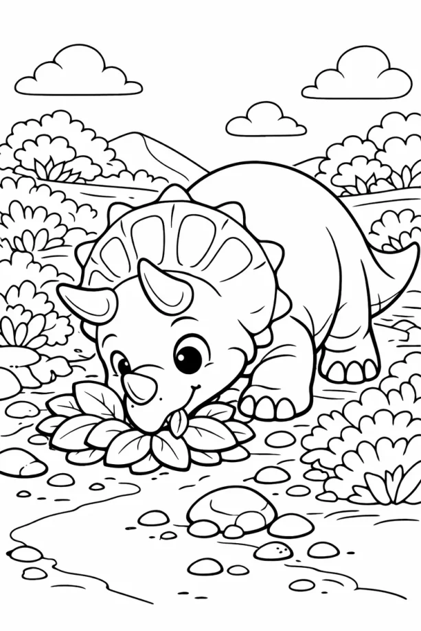 Dinosaur coloring page